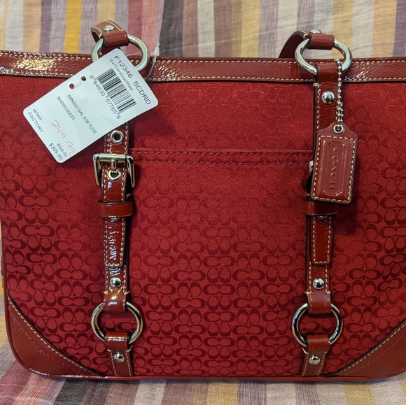 Authentic Coach Miniature Signature Tote F12346 - Picture 9 of 13